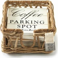 Beste Pirce 😀 Riviera Maison Onderzetters Voor Glazen - Parking Spot Coasters - Bruin 🛒