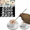 Top 10 🤩 Trading Barista Cappucino Latte Art Pen Set - Koffie Sjablonen Met 16 Cacaostrooier Sjablonen Pencil - Accesoires 💯
