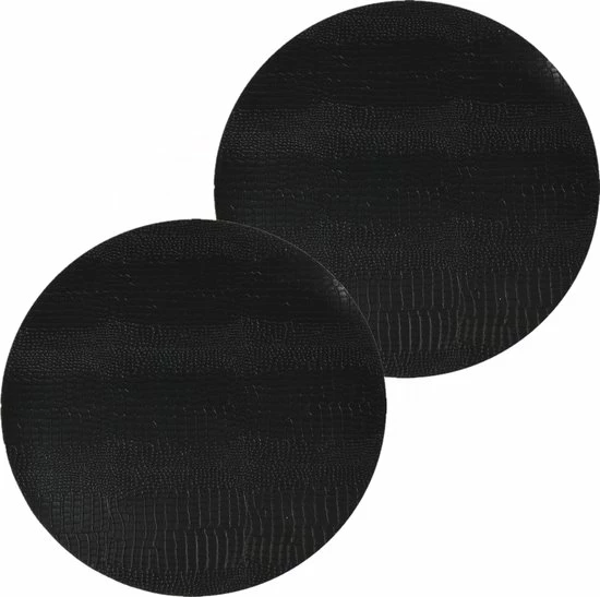 Kopen βοΈ Merkloos 4x Stuks Ronde Placemats Zwart Slangenprint 38 Cm Van Kunststof - Borden Onderleggers π 2 Kopen βοΈ Merkloos 4x Stuks Ronde Placemats Zwart Slangenprint 38 Cm Van Kunststof - Borden Onderleggers π - Afbeelding 2