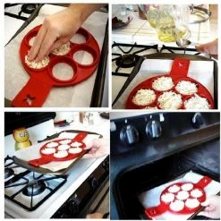 Groothandel ⌛ Merkloos Bakvorm Mini Pannenkoekjes - Siliconen - Rood 🔔 -T-fal winkle 550x548 4