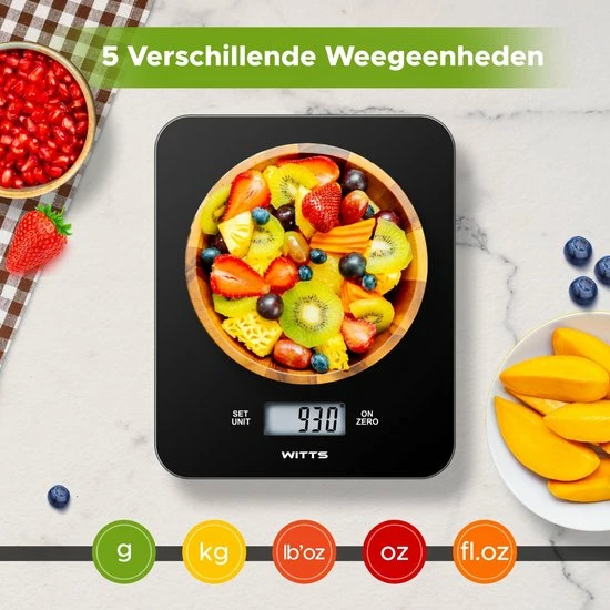 Groothandel π Witts Digitale Precisie Keuken Weegschaal – 1gr Tot 15 Kg – Tarra Functie – Elektrisch – Zwart 𧨠3 Groothandel π Witts Digitale Precisie Keuken Weegschaal – 1gr Tot 15 Kg – Tarra Functie – Elektrisch – Zwart 𧨠- Afbeelding 3