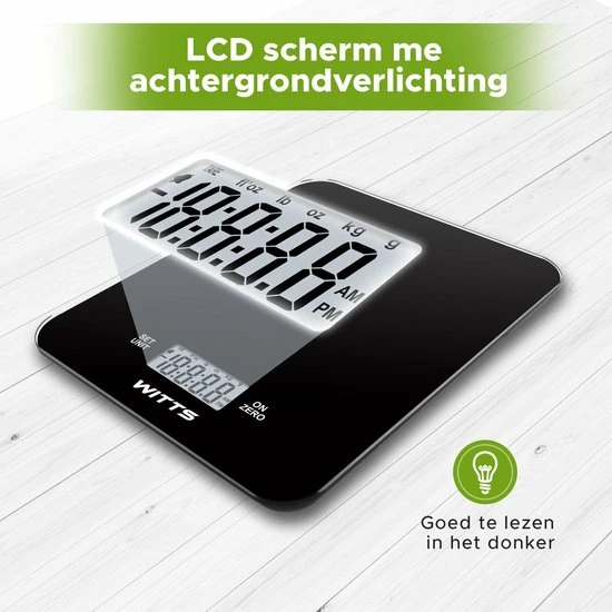 Groothandel π Witts Digitale Precisie Keuken Weegschaal – 1gr Tot 15 Kg – Tarra Functie – Elektrisch – Zwart 𧨠6 Groothandel π Witts Digitale Precisie Keuken Weegschaal – 1gr Tot 15 Kg – Tarra Functie – Elektrisch – Zwart 𧨠- Afbeelding 6