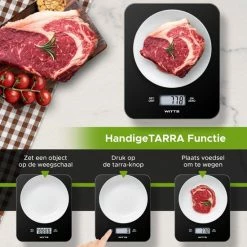 Groothandel π Witts Digitale Precisie Keuken Weegschaal – 1gr Tot 15 Kg – Tarra Functie – Elektrisch – Zwart 𧨠16 Groothandel π Witts Digitale Precisie Keuken Weegschaal – 1gr Tot 15 Kg – Tarra Functie – Elektrisch – Zwart 𧨠-T-fal winkle 550x550 14