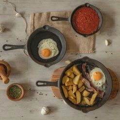 Uitgang 😉 Blackwell Koekenpannenset - Gietijzer - ø 16, 20 En 25 Cm - Zonder Anti-aanbaklaag 🔥 -T-fal winkle 550x550 215