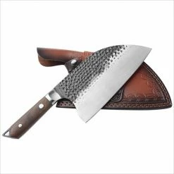 Beste Pirce 🎉 STORX Hakbijl - Slagersmes - BBQ - Handmade - Hak Mes - Mes - Mannen - Koken - BBQ Master - Roestvrij Staal - Stoer - Handgemaakt - Koksmes - CADEAU TIP! 🤩