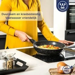 Korting 🔥 Westinghouse Koekenpan Inductie - Ø 28 Cm - Zwart Marmer ⭐ -T-fal winkle 550x550 246