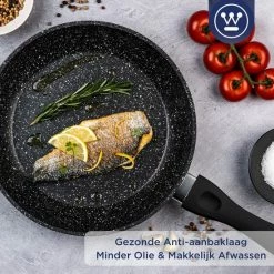 Korting 🔥 Westinghouse Koekenpan Inductie - Ø 28 Cm - Zwart Marmer ⭐ -T-fal winkle 550x550 247