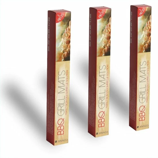 Uitgang ⌛ Coninx Bakmat - Teflon Ovenmat - Grill Mat - BBQ Mat - Herbruikbaar En Niet-klevend - 3 Stuks - Vaatwasserbestendig - Zwart ❤️ 4 Uitgang ⌛ Coninx Bakmat - Teflon Ovenmat - Grill Mat - BBQ Mat - Herbruikbaar En Niet-klevend - 3 Stuks - Vaatwasserbestendig - Zwart ❤️ - Afbeelding 4