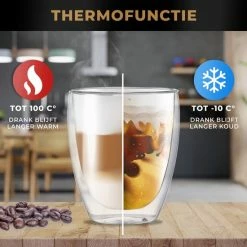 Korting 🔔 RoyalGoods® Dubbelwandige Glazen – Koffieglazen - Theeglazen – 450ML – 2 Stuks – Cappuccino Glazen - Latte Macchiato Glazen 🔥 11 Korting 🔔 RoyalGoods® Dubbelwandige Glazen – Koffieglazen - Theeglazen – 450ML – 2 Stuks – Cappuccino Glazen - Latte Macchiato Glazen 🔥 -T-fal winkle 550x550 266