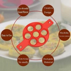 Groothandel ⌛ Merkloos Bakvorm Mini Pannenkoekjes - Siliconen - Rood 🔔 -T-fal winkle 550x550 271