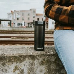 Promo 🧨 Kambukka Olympus Thermosbeker 500 Ml - Makkelijk Reinigen - Lekvrije Koffiebeker - RVS - Darkness 🔥 -T-fal winkle 550x550 338