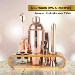 Beste recensies van ❤️ Sandside TIP: Cocktail Set Premium – Cocktailset 12-Delig Met Bamboe Standaard – Cocktailshaker 750ml – Rose – Luxe Giftbox ⌛ -T-fal winkle 550x550 344
