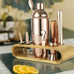 Beste recensies van ❤️ Sandside TIP: Cocktail Set Premium – Cocktailset 12-Delig Met Bamboe Standaard – Cocktailshaker 750ml – Rose – Luxe Giftbox ⌛ -T-fal winkle 550x550 346