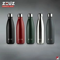 Nieuw ⭐ ZEUZ® Premium RVS Thermosfles & Drinkfles - Isoleerfles – Waterfles Met Rietje - BPA Vrij – 500 Ml - Mat Zwart 🌟 -T-fal winkle 550x550 373