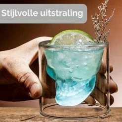 Beste recensies van ❤️ HomeShopXL Skull Glazen - Design Schedel Whiskey Glas - Set Van 2 Whiskeyglazen - 100ML Per Stuk - Borrel Party Feest Glazen 🎁 -T-fal winkle 550x550 503