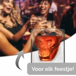 Beste recensies van ❤️ HomeShopXL Skull Glazen - Design Schedel Whiskey Glas - Set Van 2 Whiskeyglazen - 100ML Per Stuk - Borrel Party Feest Glazen 🎁 -T-fal winkle 550x550 504
