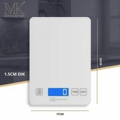 Top 10 🛒 Maison & Kitchen Digitale Precisie Keukenweegschaal – Weegschaal Keuken - 1gr Tot 15kg – Tarra Functie – Incl. Batterijen - Wit ✨ -T-fal winkle 550x550 518