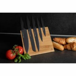 Coupon 🔔 Smile® Smile SNS-4 Messenset Met Magnetisch Blok - 5 Messen - Bamboe 😉 -T-fal winkle 550x550 548