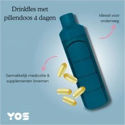 Begroting π― YOS Bottle - Waterfles Met 4-vaks Pillendoos - 375ml - Blauw - BPA-vrij β 10 Begroting π― YOS Bottle - Waterfles Met 4-vaks Pillendoos - 375ml - Blauw - BPA-vrij β -T-fal winkle 550x550 558
