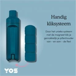 Begroting π― YOS Bottle - Waterfles Met 4-vaks Pillendoos - 375ml - Blauw - BPA-vrij β 12 Begroting π― YOS Bottle - Waterfles Met 4-vaks Pillendoos - 375ml - Blauw - BPA-vrij β -T-fal winkle 550x550 560