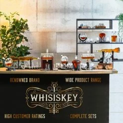 Beste deal 🛒 Whisiskey Luxe Whiskey Set - Incl. 2 Whiskey Glazen, 8 Whiskey Stones, 2 Onderzetters, Fluwelen Opbergzak, Opbergbox - Whisky Geschenkdoos - Glas - Herbruikbare IJsblokjes - Cadeau Voor Man & Vrouw 👏 -T-fal winkle 550x550 578