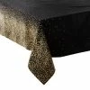 Flash-uitverkoop 🛒 Konges Slöjd DELUXE Tafelkleed - Leop Zwart Met Goud - 140 X 240 Cm - Kersttafelkleed 🌟