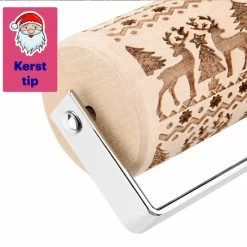 Uitgang 🔥 NRN 🔔 CHRISTMAS EDITION - DEEGROLLER // Feestdagen - Kerstmis - Bakken - Deegroller Relief - Deegroller Hout - Deegroller Met Decoratie - Rolstok - Kerstkoekjes - 3D - Antikleef - Kerstcadeau - Cadeau Voor Vrouw 🎁 -T-fal winkle 550x550 592