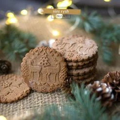 Uitgang 🔥 NRN 🔔 CHRISTMAS EDITION - DEEGROLLER // Feestdagen - Kerstmis - Bakken - Deegroller Relief - Deegroller Hout - Deegroller Met Decoratie - Rolstok - Kerstkoekjes - 3D - Antikleef - Kerstcadeau - Cadeau Voor Vrouw 🎁 -T-fal winkle 550x550 595
