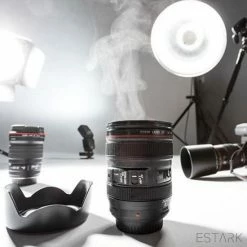Groothandel 😀 ESTARK® Kwalitatieve Camera Lens Beker Tas Mok Thermos - Koffie Thee Coffee Mug - Must Have - Cameralens - Drinkbeker - 400 ML - Met Deksel - Camera Mok 😉 -T-fal winkle 550x550 633
