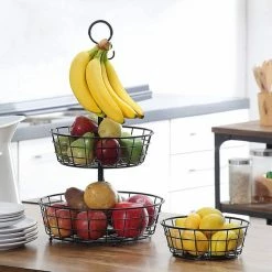 Beste deal 🎉 Polarbear Fruitmand – Etagere 3 Laags – Fruitschaal – Fruitmand Zwart – Fruit Opbergmand – Aanrecht Organiser – Zwart 🔔 -T-fal winkle 550x550 64