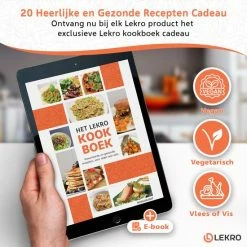 Kopen 🔥 Lekro Steakmessen – 8-delige Steakmessenset – Vaatwasserbestendig - RVS - Grijs 🎉 -T-fal winkle 550x550 664