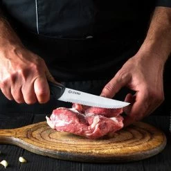 Kopen 🔥 Lekro Steakmessen – 8-delige Steakmessenset – Vaatwasserbestendig - RVS - Grijs 🎉 -T-fal winkle 550x550 665