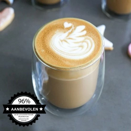 Coupon π₯° Altom Design Luxe Dubbelwandige Koffieglazen - Cappuccino Glazen - Dubbelwandige Theeglazen - 350 ML - 4 Stuks π 4 Coupon π₯° Altom Design Luxe Dubbelwandige Koffieglazen - Cappuccino Glazen - Dubbelwandige Theeglazen - 350 ML - 4 Stuks π - Afbeelding 4