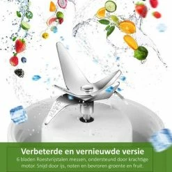 Nieuw 👍 Butles Blender - Smoothiemaker - To Go - Draadloos - Oplaadbaar - Inclusief Smoothie Beker - Draagbaar 🌟 -T-fal winkle 550x550 792