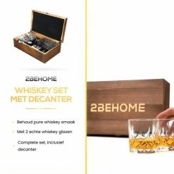 Aanbiedingen 😍 2BEHOME Whiskey Set Met Decanteer Karaf - Incl. 2 Whiskey Glazen En 6 Whiskey Stones En Luxe Geschenkdoos - Whisky - Cadeau Voor Man/vrouw ✨ -T-fal winkle 550x550 8