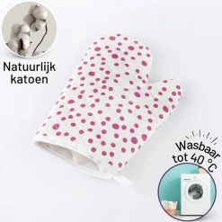 Kopen 😍 Tavas Sevilya Ovenwant Met Pannenlap Vepakt - Paarse Stippels Katoen, Thermolite Hittebestendig Tot 200°C Set Van 2 | Pannenlappen En Ovenwanten Set Ovenhandschoenen 💯 -T-fal winkle 550x550 82