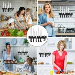 Coupon 🎁 Alheco Messenmagneet - Met Siliconen Beschermlaag Voor Messen - Inclusief Schroeven En Pluggen - Magneetstrip - RVS - Zilver - 26cm ✔️ -T-fal winkle 550x551 6