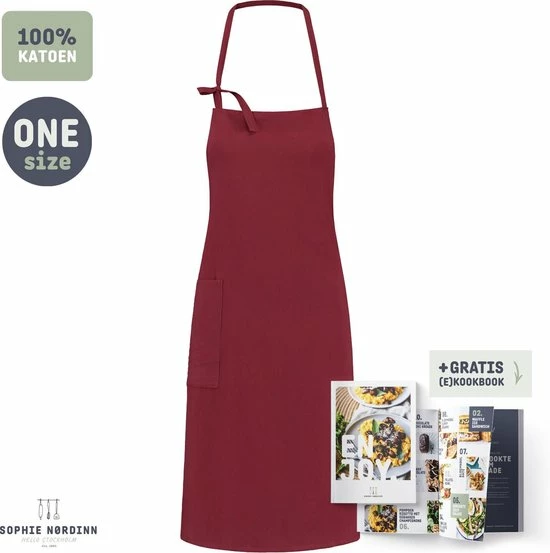 Flash-uitverkoop 💯 Sophie Nørdinn Schort Van Sophie Nordinn® - Keukenschort Malmö (Rood) - Schorten Voor Vrouwen - 87 X 77 Cm 🔥 1 Flash-uitverkoop 💯 Sophie Nørdinn Schort Van Sophie Nordinn® - Keukenschort Malmö (Rood) - Schorten Voor Vrouwen - 87 X 77 Cm 🔥