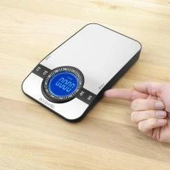 Gloednieuw ⭐ Brabantia Profile Keukenweegschaal - Rechthoekig - Met Kookwekker - RVS 🔔 -T-fal winkle 550x556 12