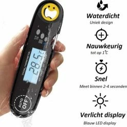 Goedkoopste 🎁 Nauwkeurige Keukenthermometer Met Ophangmagneet – Waterdicht - Digitale BBQ Thermometer - Vleesthermometer Keuken - Kernthermometer - Temperatuur Range -50 °C Tot 300°C - Qwality4u ❤️ -T-fal winkle 550x558 7