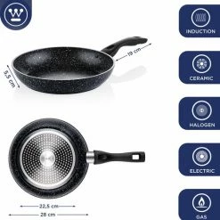 Korting 🔥 Westinghouse Koekenpan Inductie - Ø 28 Cm - Zwart Marmer ⭐ -T-fal winkle 550x560 1