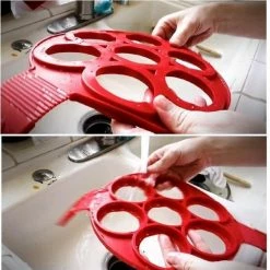 Groothandel ⌛ Merkloos Bakvorm Mini Pannenkoekjes - Siliconen - Rood 🔔 -T-fal winkle 550x562