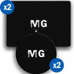 Begroting ✨ MagnifyStore Inductie Beschermer & Kookplaat Beschermer – Inductie Matjes Anti Slip – Panbeschermers - Hittebestendig Tot 260°C – 4 Stuks - 2x 22cm - 2x 25x35cm ❤️