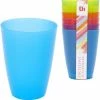 Korting 🧨 Merkloos 6x Gekleurde Drinkbekers/mokken Kunststof 10 Cm - Limonade Bekers - Campingservies/picknickservies 💯