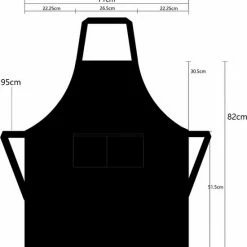 Nieuw 🧨 Chefs Fashion - Keukenschort - Grijs Schort - 2 Zakken - Simpel Verstelbaar - 71 X 82 Cm 🧨 -T-fal winkle 550x566
