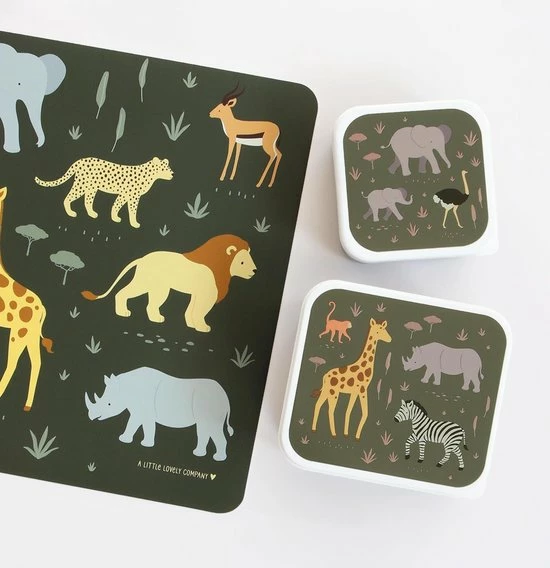 Beste Pirce π€© Placemat Voor Kinderen: Savanne - A Little Lovely Company π 3 Beste Pirce π€© Placemat Voor Kinderen: Savanne - A Little Lovely Company π - Afbeelding 3