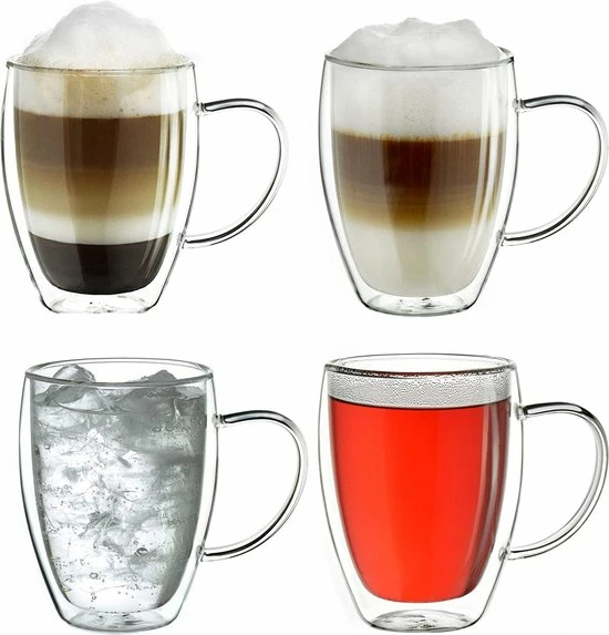 Korting π Hakal Dubbelwandige Glazen Met Oortje - Set Van 4 X 250 Ml - Dubbelwandige Theeglazen - Glazen Voor Thee, Koffie En Cappuccino βοΈ 1 Korting π Hakal Dubbelwandige Glazen Met Oortje - Set Van 4 X 250 Ml - Dubbelwandige Theeglazen - Glazen Voor Thee, Koffie En Cappuccino βοΈ