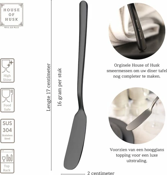 Aanbiedingen β House Of Husk Botermesjes Set - Zwart - RVS - Botermes - Smeermessen - Tapas Mesjes - 6 Stuks π 2 Aanbiedingen β House Of Husk Botermesjes Set - Zwart - RVS - Botermes - Smeermessen - Tapas Mesjes - 6 Stuks π - Afbeelding 2