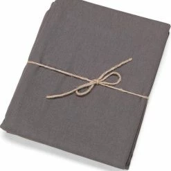 Groothandel ⌛ Merkloos Tafellaken-Tafelzeil - Dordogne Rond 160cm Poly/katoen Grijs 💯 -T-fal winkle 550x578 1