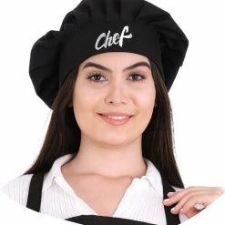 Gloednieuw 🤩 Merkloos Tavas Chef Koksmuts Met Tekst | Zwart 👏